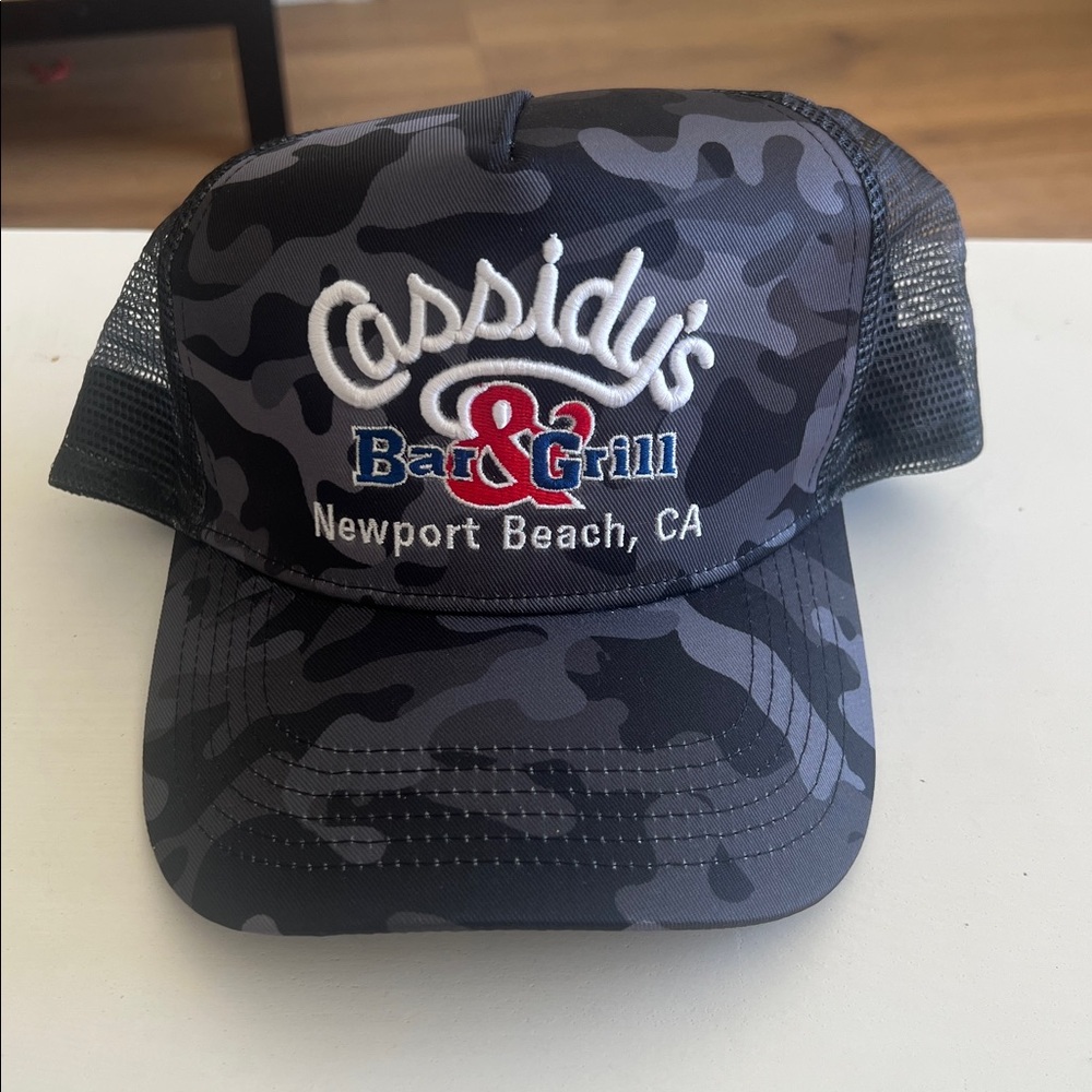2 Newport Beach Peninsula- Cassidy's Bar & Grill Camouflage Trucker Hat